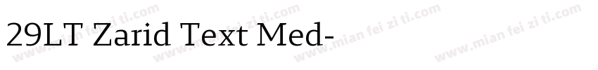 29LT Zarid Text Med字体转换